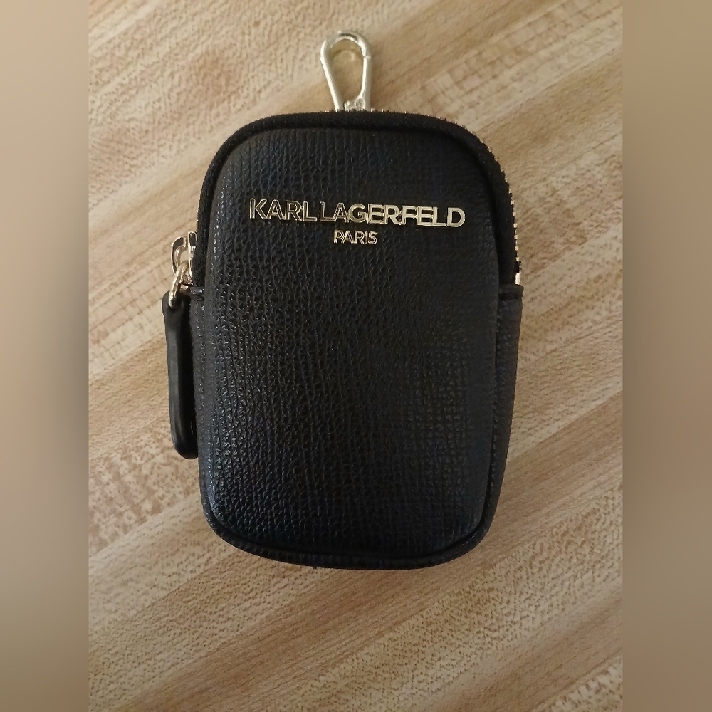Karl Lagerfeld Black Textured Wallet